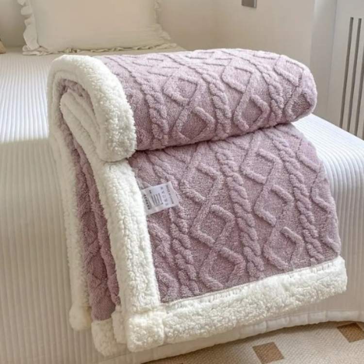 Weighted Blanket Sherpa Plush Even Weight Distribution Machine Washable