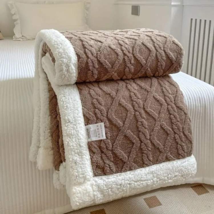 Weighted Blanket Sherpa Plush Even Weight Distribution Machine Washable