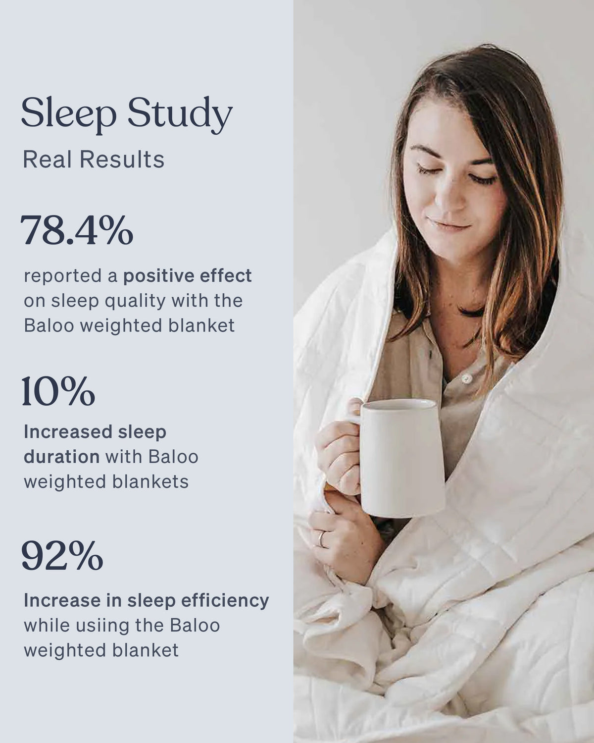 Weighted Blanket Soft Breathable Fabric Calming Comfort