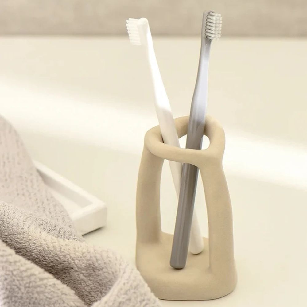 Weighted Ceramic Space-Saving Countertop Organizer