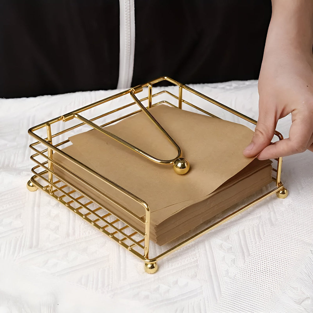 Weighted Iron Napkin Holder