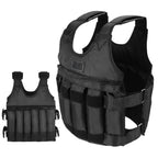 Weighted Vest Adjustable 110 lb Capacity Padded Shoulders