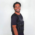 Weighted Vest Adjustable 110 lb Capacity Padded Shoulders