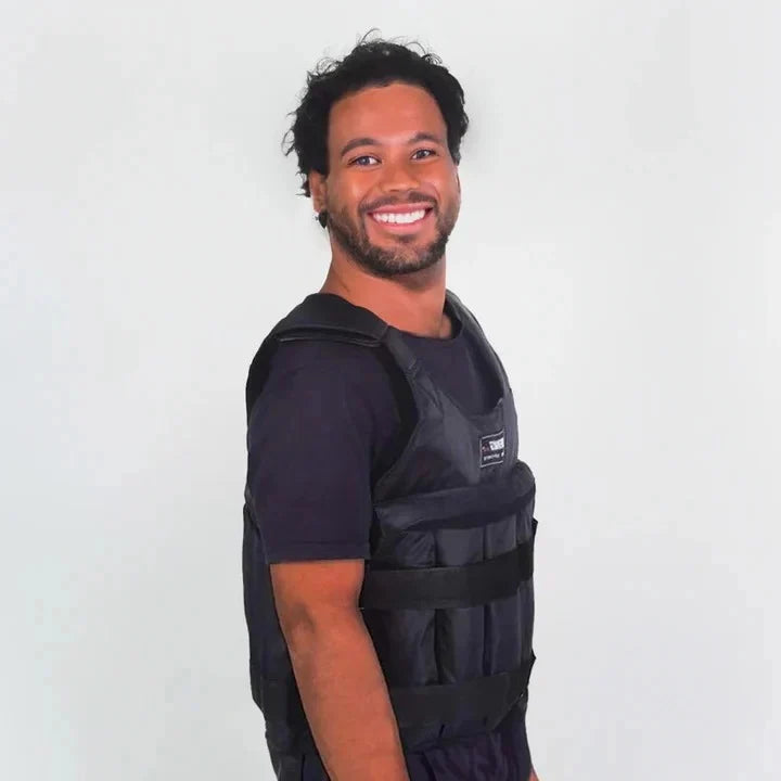Weighted Vest Removable Weights Balanced Distribution 110 lb