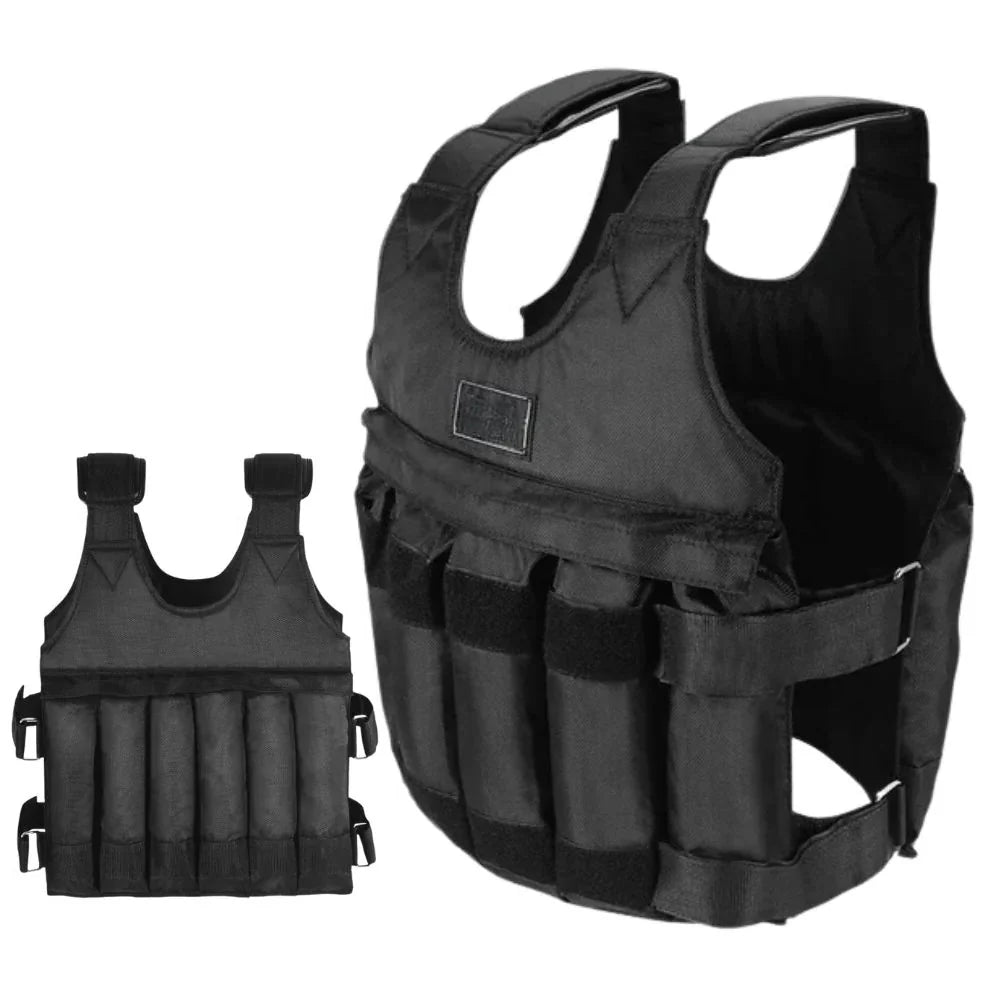 Weighted Vest Removable Weights Balanced Distribution 110 lb