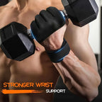 Weightlifting Gloves Non-Slip Palm & Adjustable Wrist Support