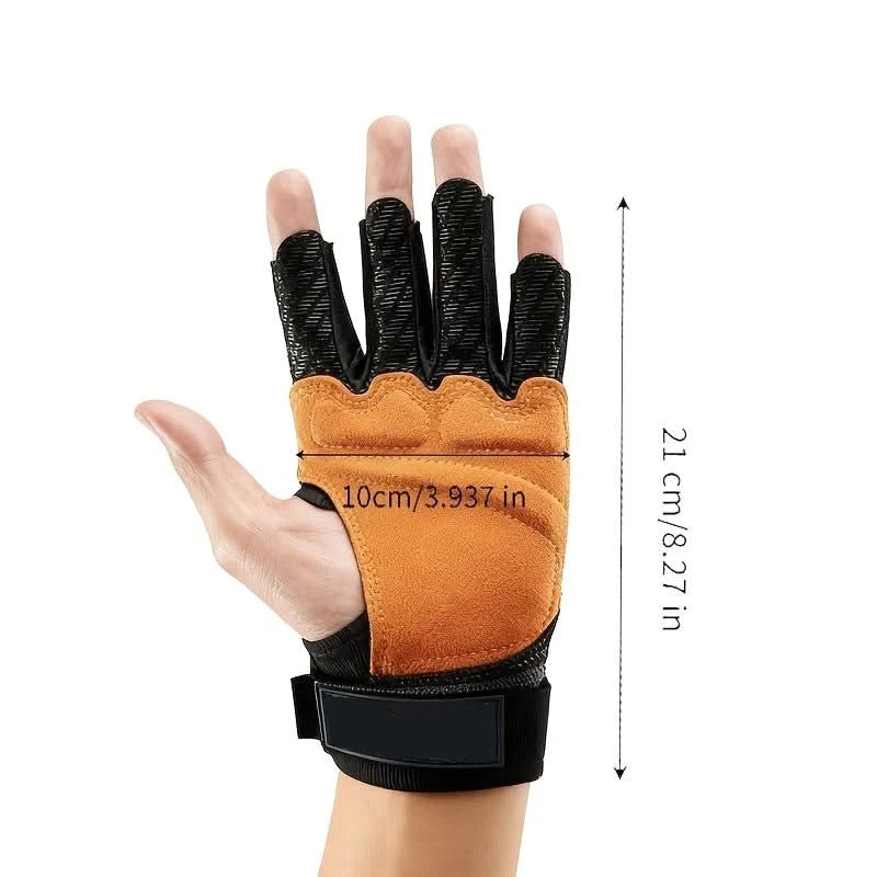 Weightlifting Gloves Non-Slip Palm & Adjustable Wrist Support
