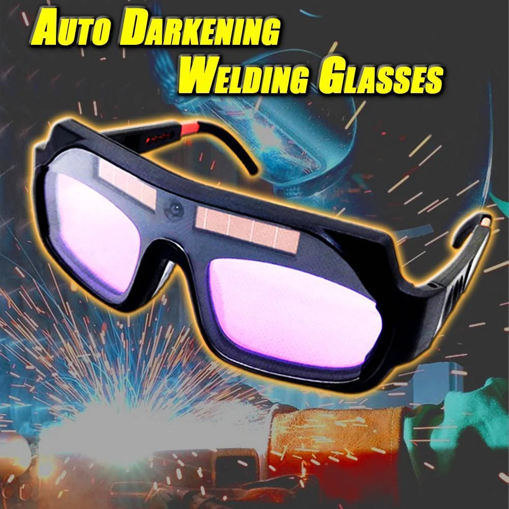 Welding Goggles Auto Darkening & Solar-Powered Anti-Scratch Polycarbonate Lens