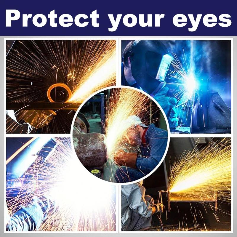 Welding Goggles Auto Darkening & Solar-Powered Anti-Scratch Polycarbonate Lens