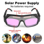 Welding Goggles Auto Darkening & Solar-Powered Anti-Scratch Polycarbonate Lens