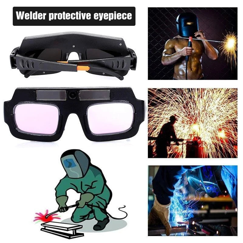 Welding Goggles Auto Darkening & Solar-Powered Anti-Scratch Polycarbonate Lens