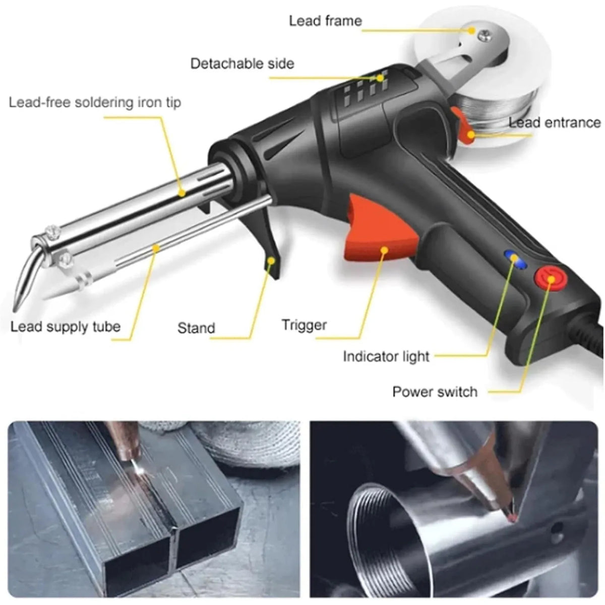 Welding Machine One-Handed Ergonomic Weld Cut Remove