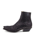 Western Ankle Boots Genuine Leather Embroidered Pointed Toe