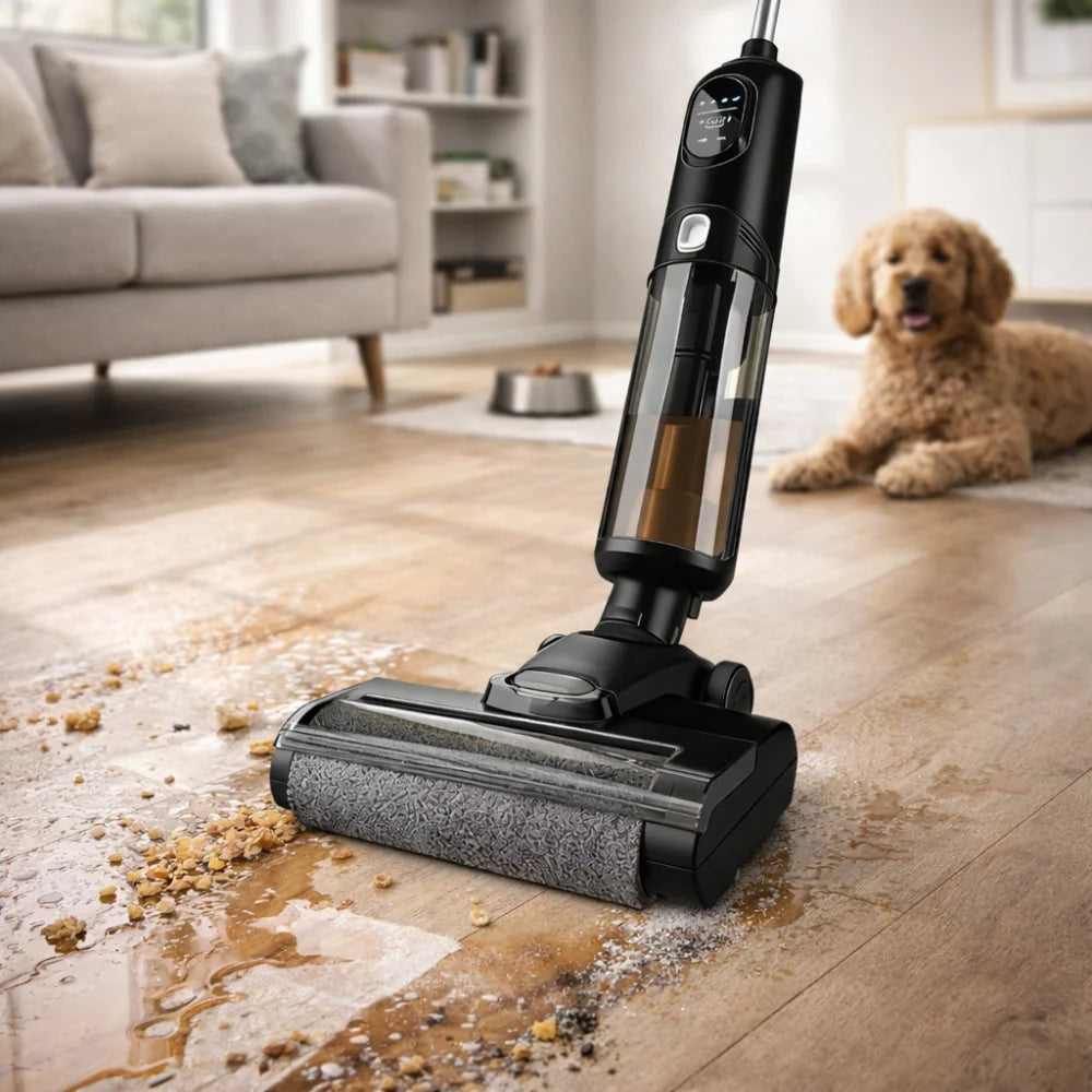 Wet Dry Vacuum Cordless 3-in-1 Self-Cleaning Brush