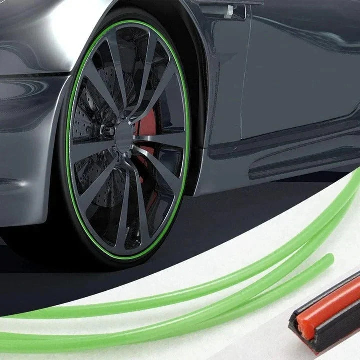 Wheel Rim Protector Low-Profile Peel-and-Stick 26.2 Ft Roll