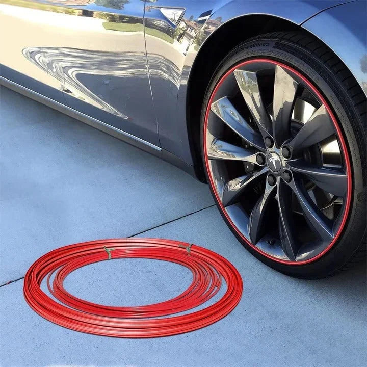 Wheel Rim Protector Low-Profile Peel-and-Stick 26.2 Ft Roll