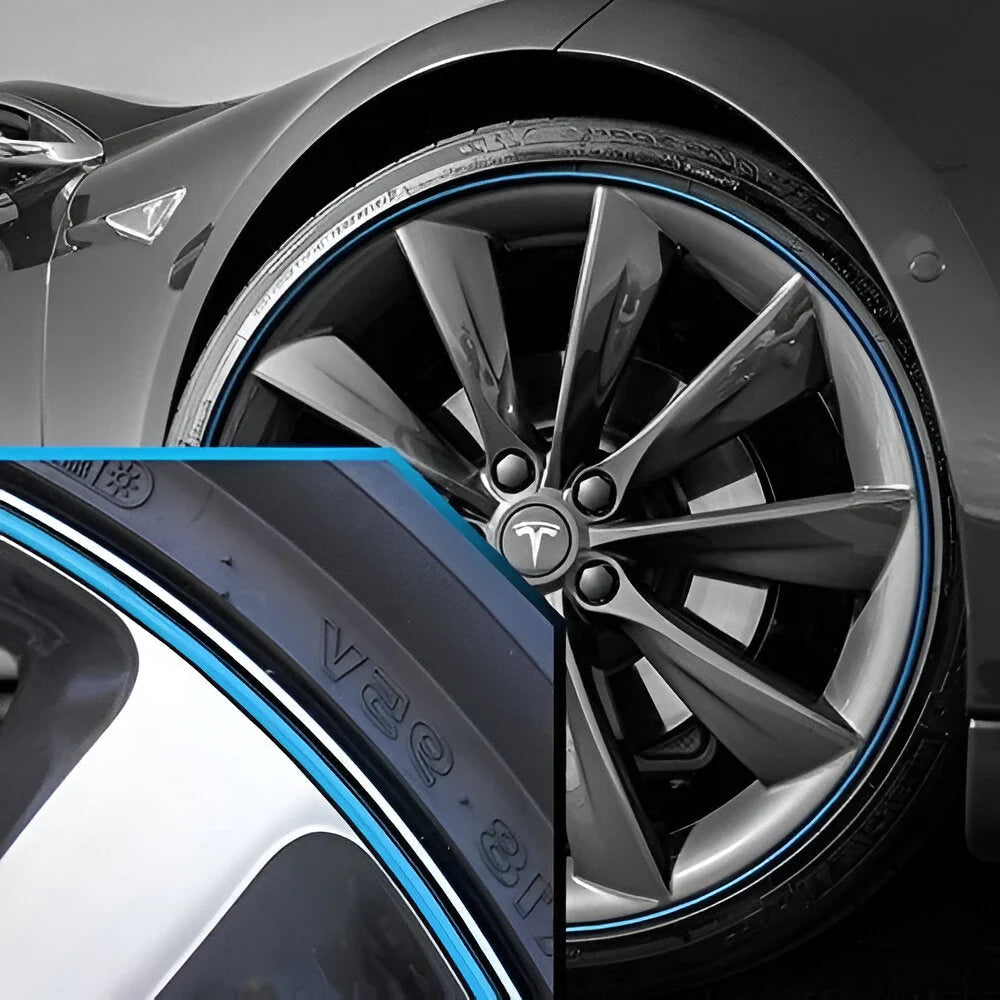 Wheel Rim Protector Low-Profile Peel-and-Stick 26.2 Ft Roll