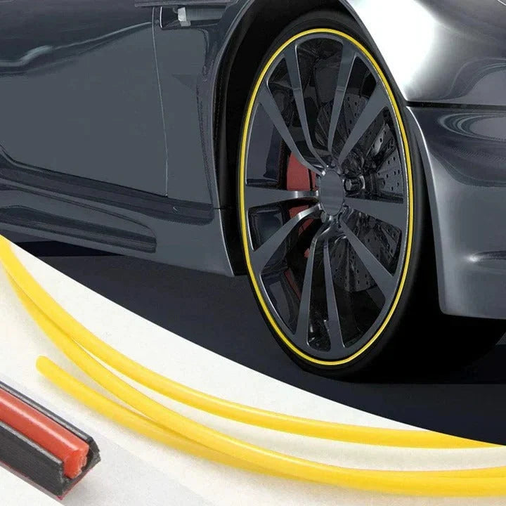 Wheel Rim Protector Low-Profile Peel-and-Stick 26.2 Ft Roll