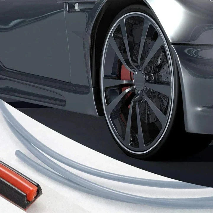 Wheel Rim Protector Low-Profile Peel-and-Stick 26.2 Ft Roll