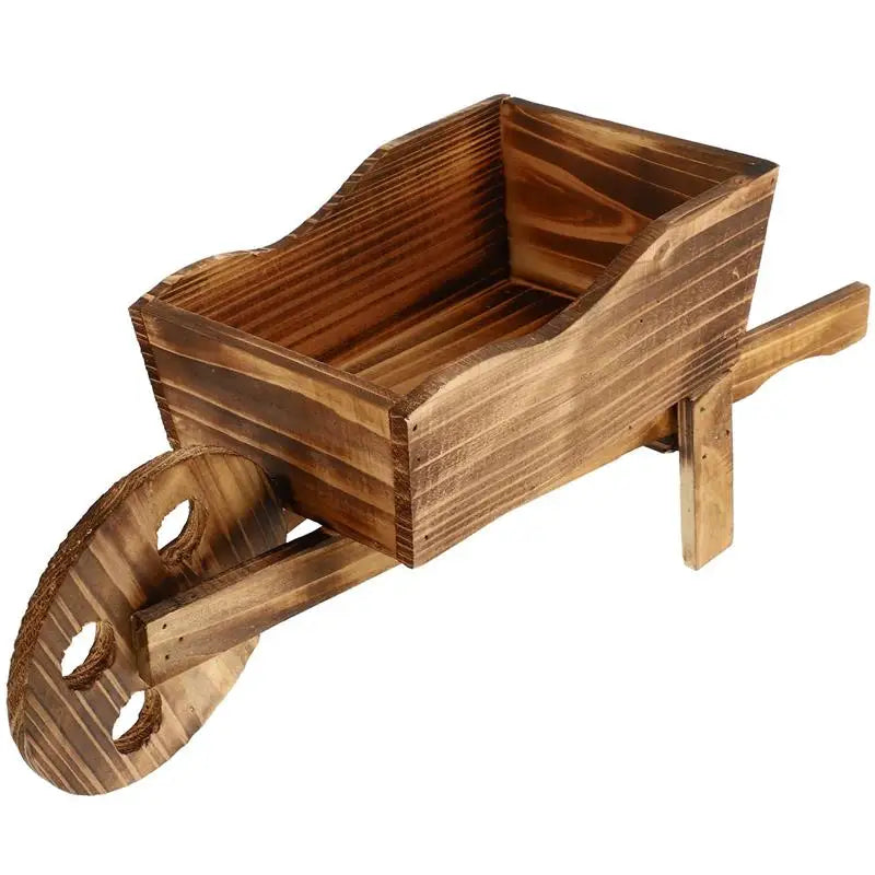 Wheelbarrow Planter Rustic Holds Multiple Pots Indoor & Outdoor