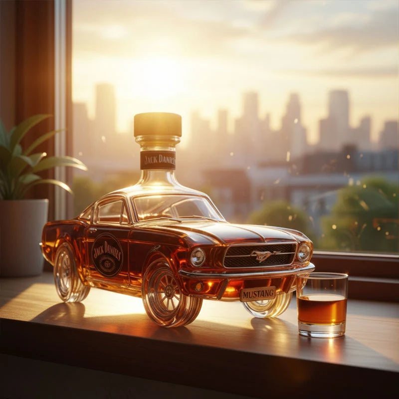 Whiskey Bottle Horse-Inspired Sculptural Design