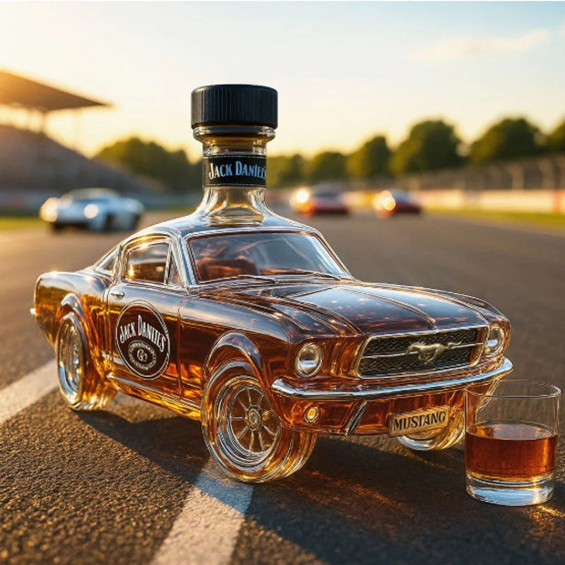 Whiskey Bottle Horse-Inspired Sculptural Design