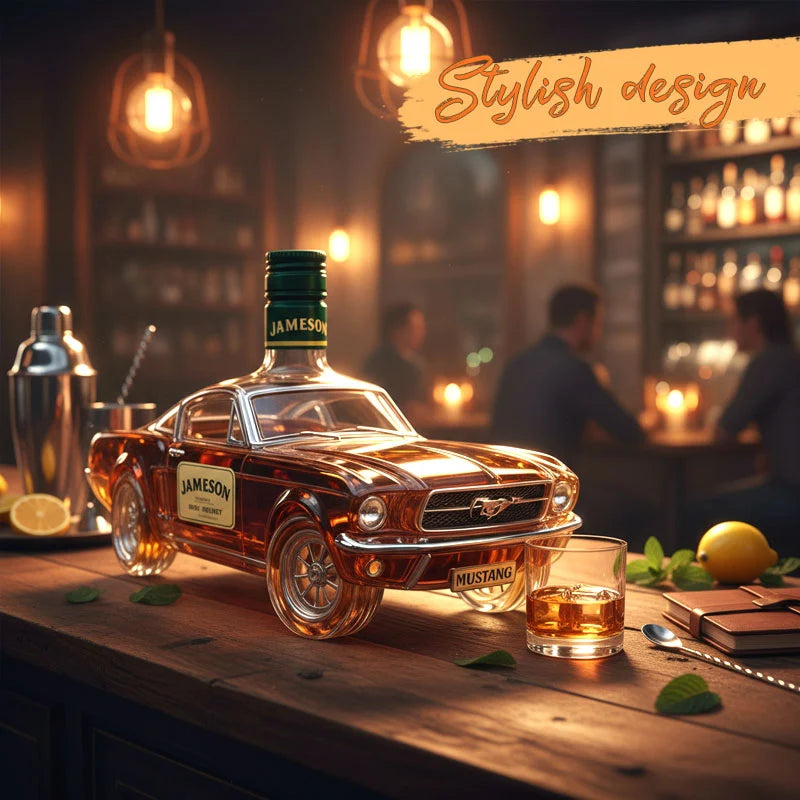 Whiskey Bottle Horse-Inspired Sculptural Design