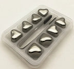 Whiskey Chilling Stones Food-Grade Stainless Steel Assorted Shapes