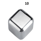 Whiskey Chilling Stones Food-Grade Stainless Steel Assorted Shapes