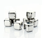 Whiskey Chilling Stones Food-Grade Stainless Steel Assorted Shapes