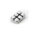 Whiskey Chilling Stones Food-Grade Stainless Steel Assorted Shapes