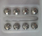 Whiskey Chilling Stones Food-Grade Stainless Steel Assorted Shapes