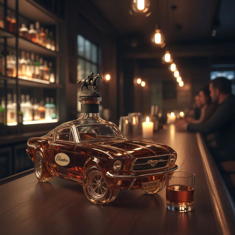 Whiskey Decanter Car-Shaped Glass