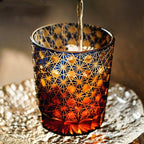 Whiskey Glasses Hand-Cut Star & Chrysanthemum Wooden Gift Box