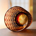 Whiskey Glasses Hand-Cut Star & Chrysanthemum Wooden Gift Box
