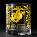 Whiskey Tumbler Gold Embossed Thick Glass Gift Boxed