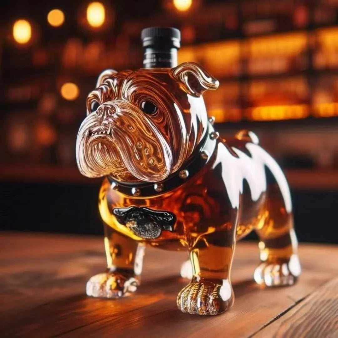 Whisky Decanter Dog-Shaped Glass 350ml