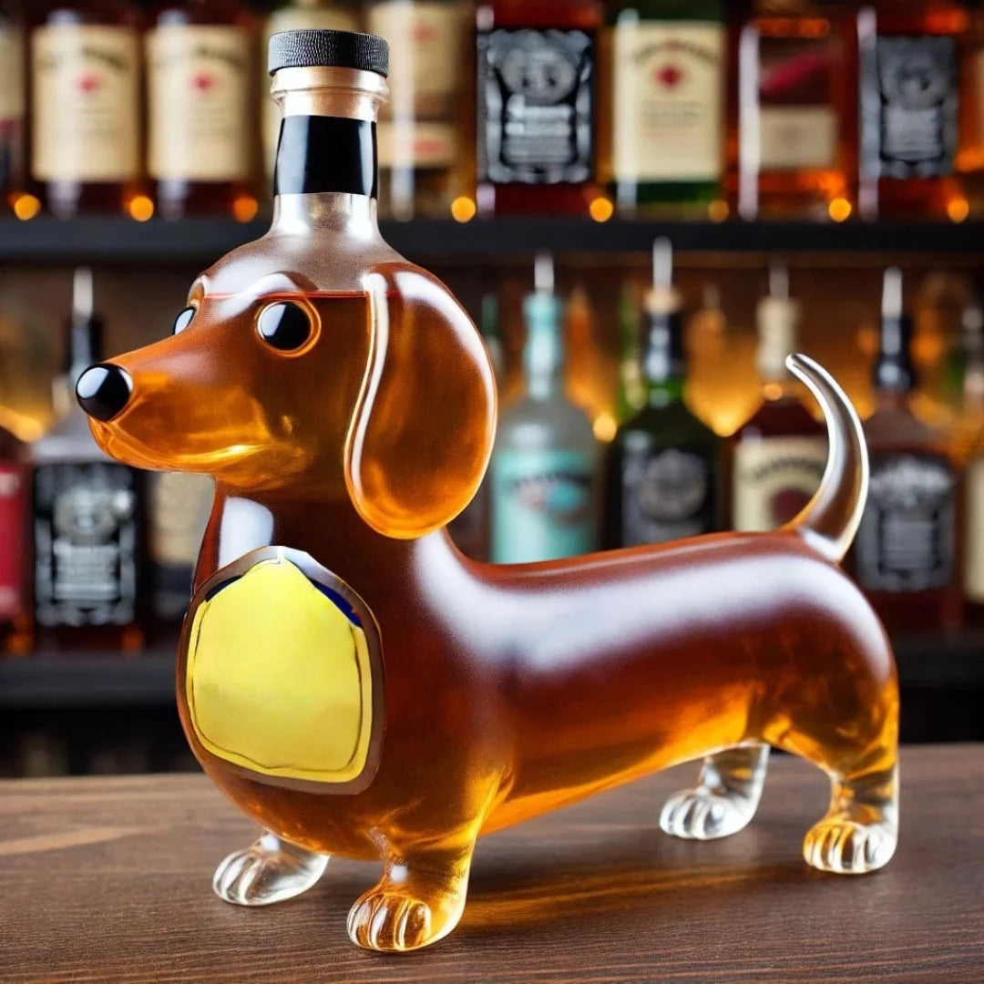 Whisky Decanter Dog-Shaped Glass 350ml