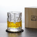 Whisky Glass Hand-Cut Crystal 300ml Gift Box & Coaster