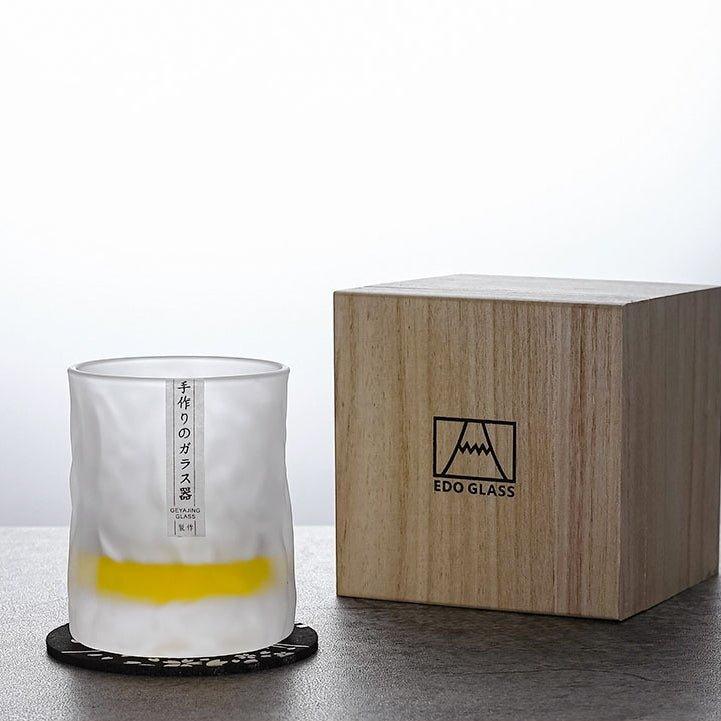 Whisky Glass Hand-Cut Crystal 300ml Gift Box & Coaster