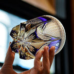 Whisky Glass Hand-Cut Crystal Peacock Pattern