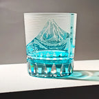 Whisky Glass Hand-Cut Crystal Wave Relief