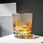 Whisky Glass Hand-Cut Crystal Wave Relief