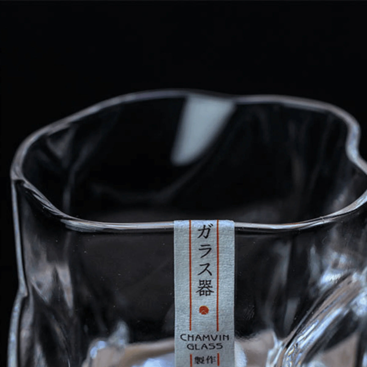 Whisky Glass Hand-Cut Rippled Crystal Wooden Gift Box