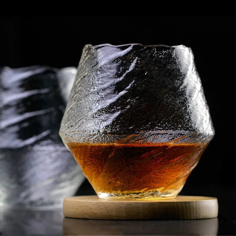 Whisky Glass Handmade Heat-Resistant Crystal Wooden Gift Box