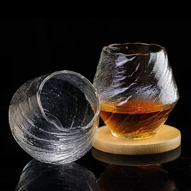 Whisky Glass Handmade Heat-Resistant Crystal Wooden Gift Box