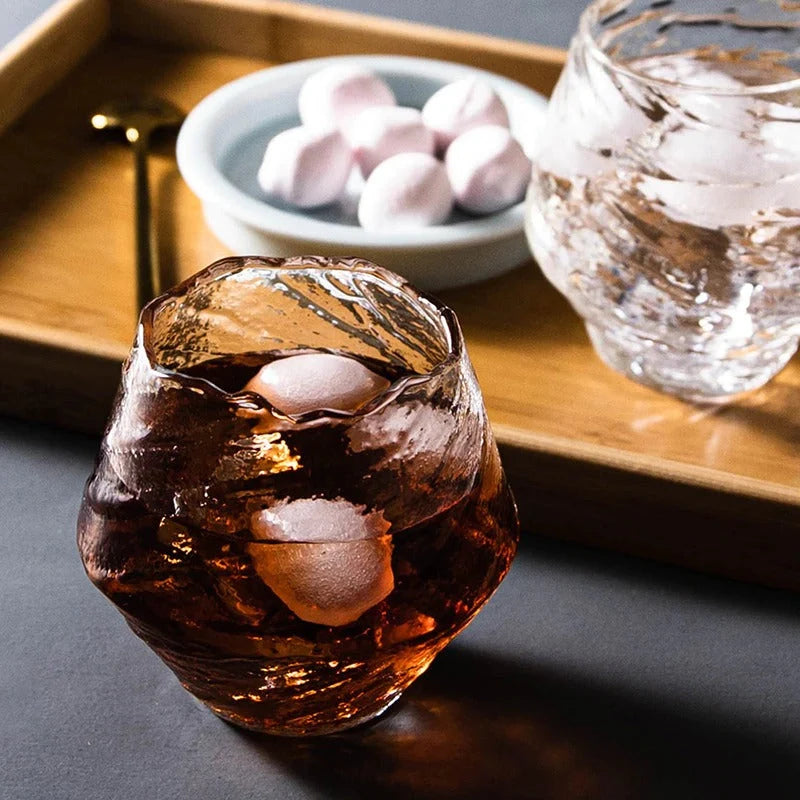 Whisky Glass Handmade Heat-Resistant Crystal Wooden Gift Box