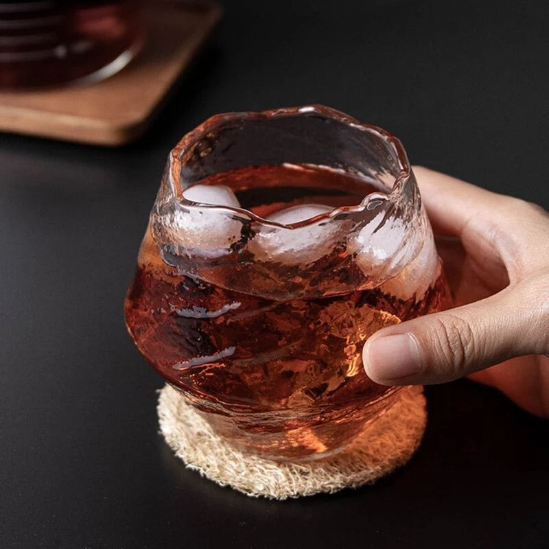 Whisky Glass Handmade Heat-Resistant Crystal Wooden Gift Box
