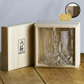 Whisky Glass Heat-Resistant 320ml Cherry Blossom Relief Base