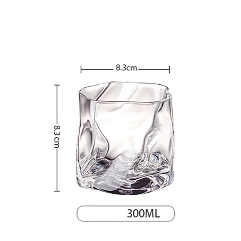 Whisky Glass Set Textured Grip Wide Base